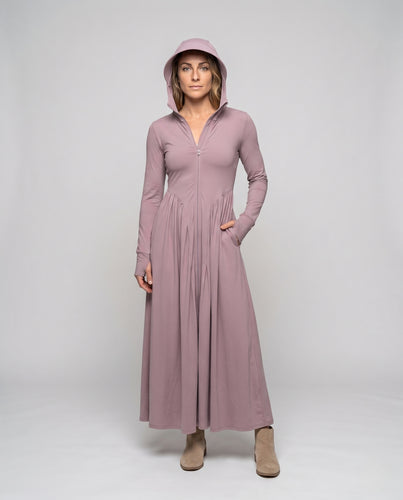 Damen Kapuzenkleid mit weitem Schnitt R&B