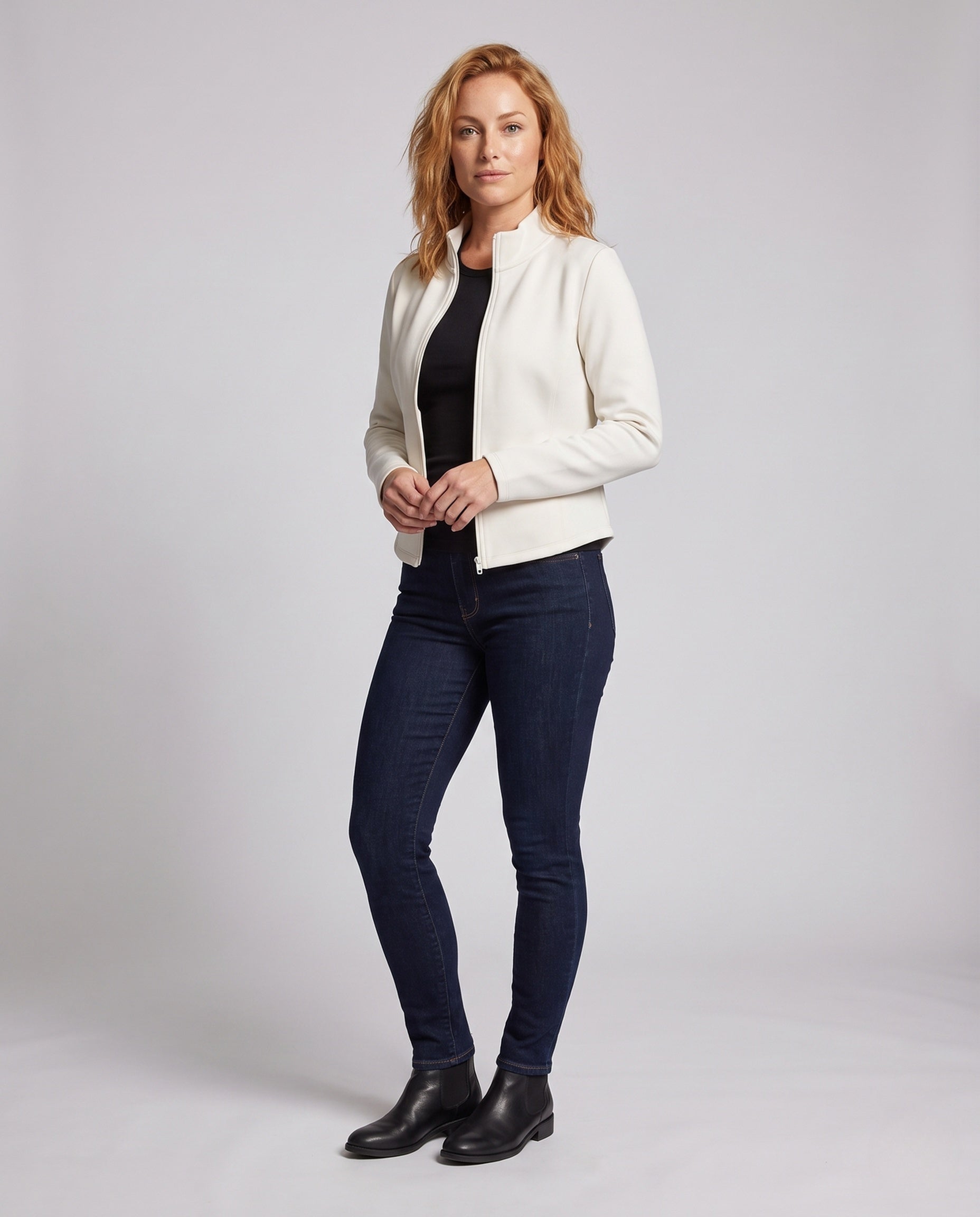 Damen Modische Fleecejacke mit peppigem Schnitt R&B