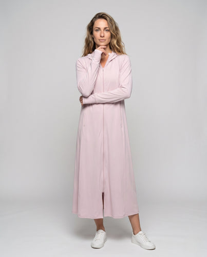 Damen Sportliches Kapuzenkleid R&B