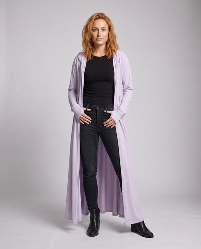 Damen UV-Schutz Maxi-Jacke mit Kapuze R&B