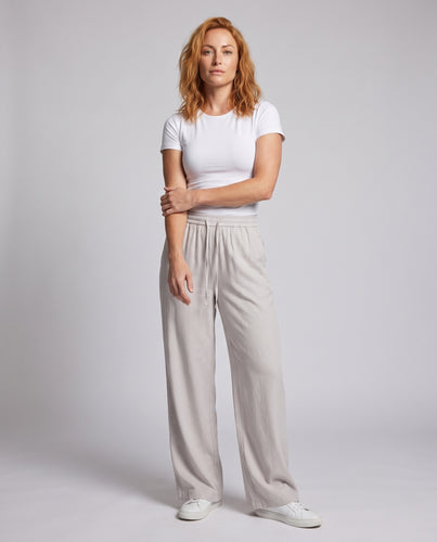 Damen Weite Sommerhose mit elastischem Bund R&B