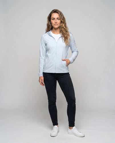 Damen leichte Funktionsjacke mit atmungsaktiven Einsätzen R&B