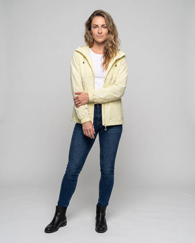 Damen leichte Funktionsjacke mit verstellbarer Kapuze und praktischen Taschen R&B