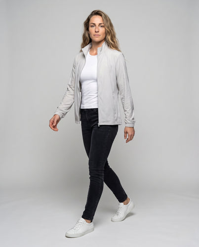Damen leichte Laufjacke mit atmungsaktiven Netzpaneelen und reflektierenden Elementen R&B