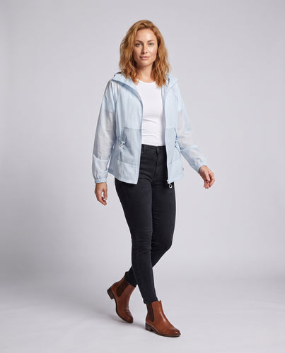Damen leichte Übergangsjacke mit multifunktionalem Kapuzendesign R&B