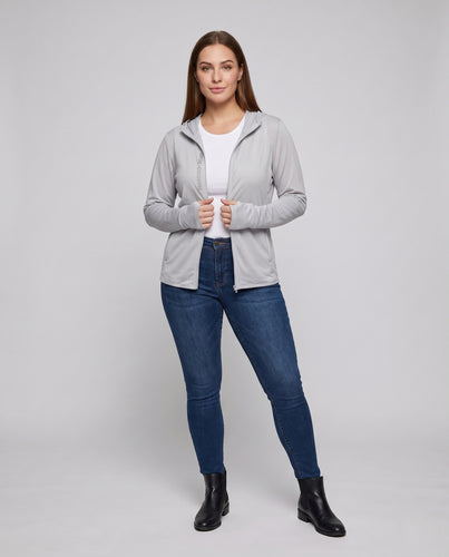 Damen leichte und atmungsaktive Sportjacke mit UV-Schutz R&B