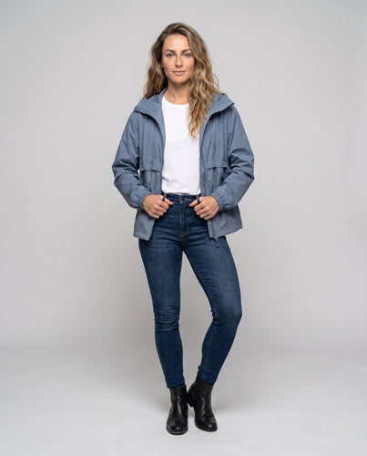 Damen leichte Windjacke mit atmungsaktiven Einsätzen R&B