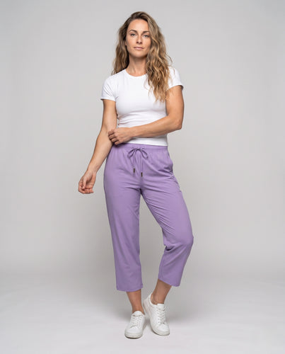 Damen sportliche Freizeithose mit elastischem Bund und praktischen Reißverschlusstaschen R&B