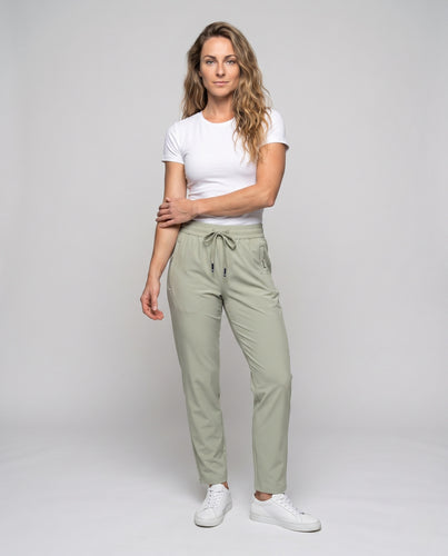 Damen Sportliche Freizeithose mit elastischem Bund und Seitentaschen R&B