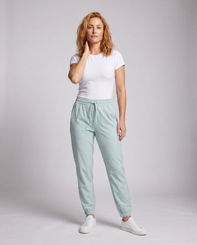 Damen Sportliche Freizeithose mit elastischem Bund und Taschen R&B