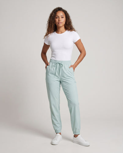 Damen sportliche Jogginghose mit elastischem Bund R&B