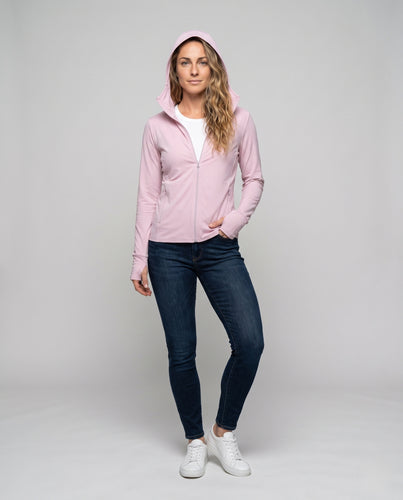 Damen technische Kapuzenjacke mit angewinkeltem Kragen und atmungsaktiven Eigenschaften R&B
