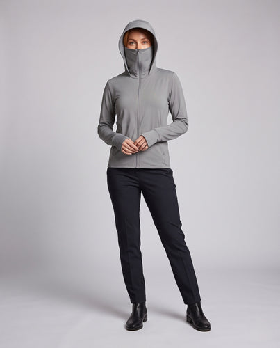 Damen technische Trainingsjacke mit integrierter Sonnenschutzfunktion R&B