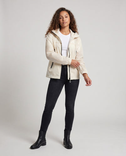 Damen technische Windjacke mit atmungsaktiver Membran und verstellbarem Kapuzendesign R&B