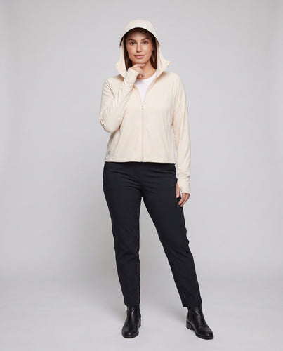 Damen UV-Schutzjacke mit verstaubarer Kapuze R&B