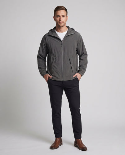 Herren leichte Übergangsjacke mit atmungsaktiven Einsätzen R&B