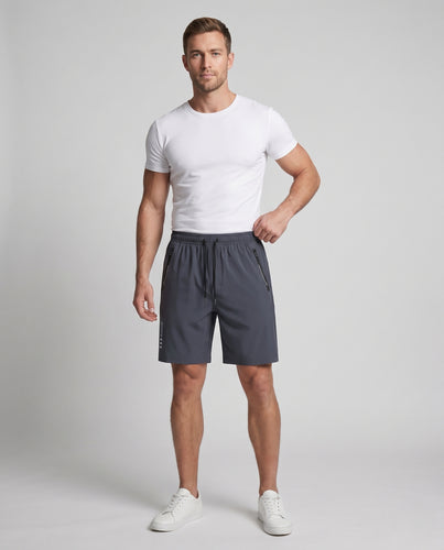 Herren Sportliche Shorts mit seitlichen Taschen und elastischem Bund R&B
