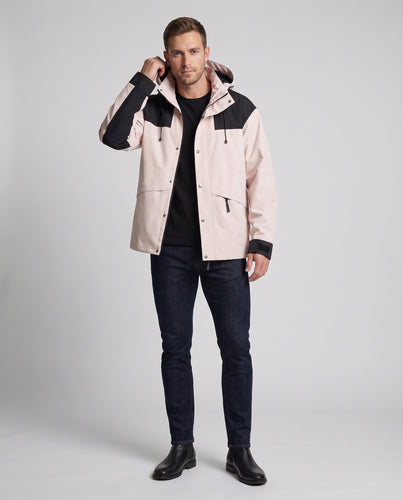 Herren Windbreaker-Jacke mit wetterfestem Design R&B