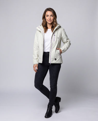 Damen isolierte Outdoor-Jacke mit multifunktionalen Verstaumöglichkeiten R&B