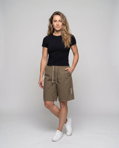 Damen lässige Sportshorts mit elastischem Bund R&B