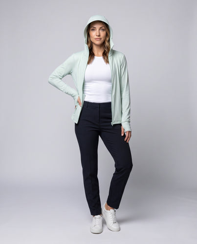 Damen leichte UV-Schutzjacke mit verstellbarer Kapuze R&B