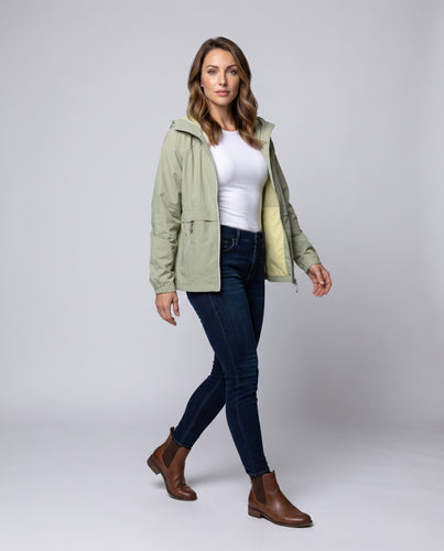 Damen leichte Windjacke mit atmungsaktiven Mesh-Einsätzen R&B
