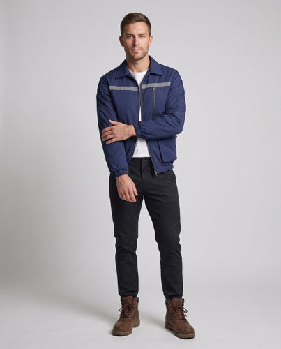 Herren nan kühlende Arbeitsjacke mit integrierten Lüftern und Akkufach R&B