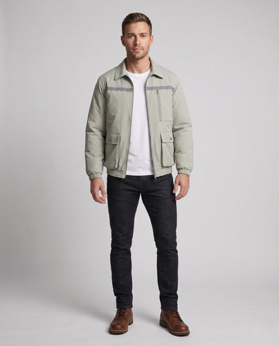 Herren nan kühlende Arbeitsjacke mit integrierten Lüftern und USB-Ladeanschluss R&B