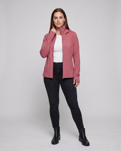 Damen technische Outdoor-Jacke mit extensiblem Kapuzen-Design R&B