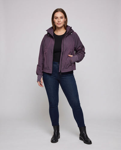 Damen technische Übergangsjacke mit verstellbarem Kragen und atmungsaktiven Einsätzen R&B