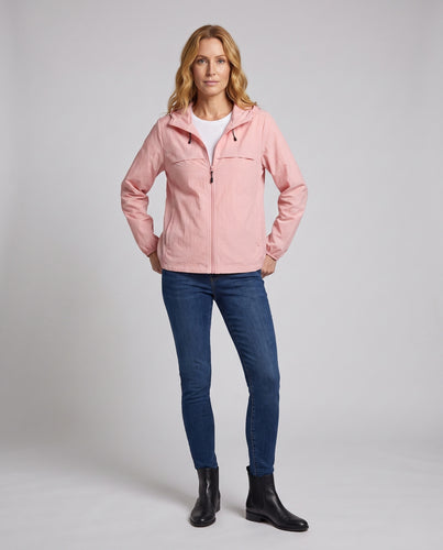 Damen technische Windbreaker-Jacke mit verstellbarer Kapuze R&B