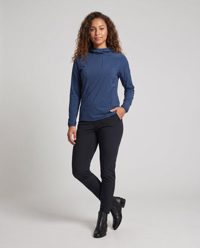 Damen Funktionsbluse mit Kapuze R&B