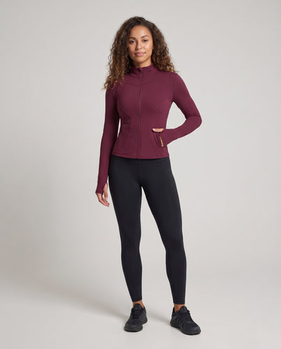 Damen Funktionsjacke mit hohem Kragen und feuchtigkeitsableitenden Eigenschaften R&B