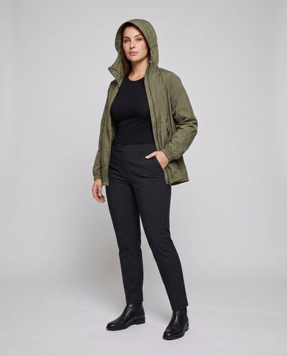 Damen leichte Funktionsjacke mit verstellbarem Gesichtsschutz R&B
