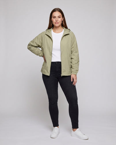 Damen Leichte Outdoorjacke mit verstellbarer Kapuze und wasserabweisenden Eigenschaften R&B