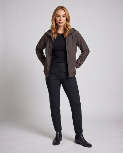 Damen UV-Schutzjacke mit wasserabweisenden Eigenschaften und verstellbarem Kapuzenkragen R&B