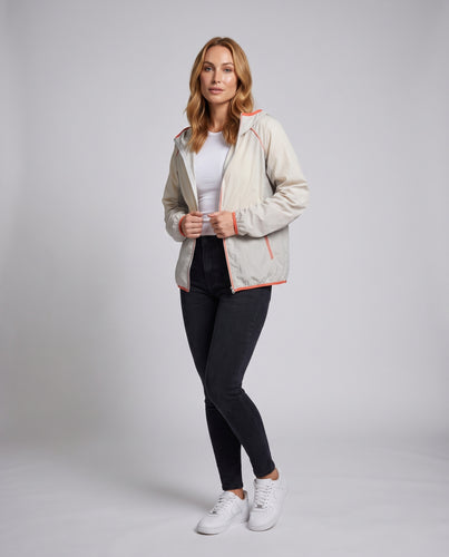 Damen winddichte und atmungsaktive UV-Schutzjacke mit praktischer Kapuze R&B