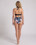 Damen Hochtailliertes Bikini-Set mit floralem Design und Halterneck R&B