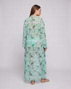 Damen StrandR&B mit leicht transparentem Kimono und modischem Bikini R&B