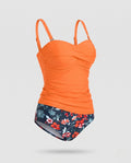 Damen Modischer Tankini mit floralem Design R&B