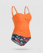 Damen Modischer Tankini mit floralem Design R&B