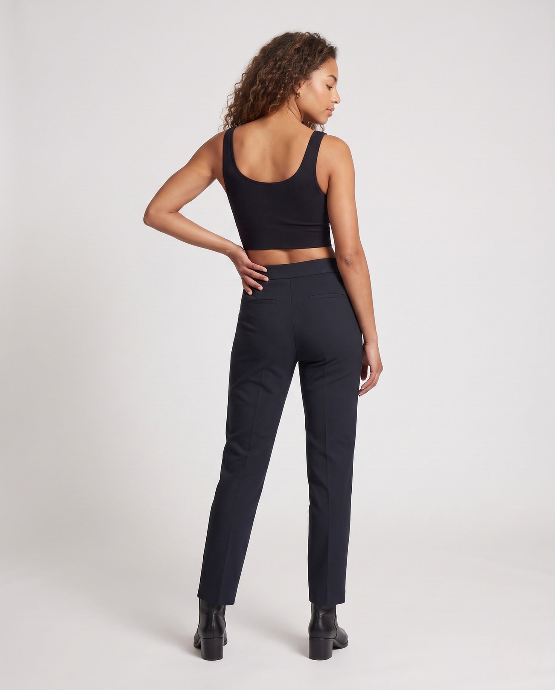 Damen Sportliches Cropped Top R&B