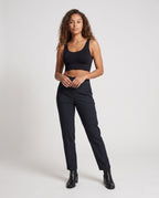 Damen Sportliches Cropped Top R&B