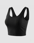 Damen Sportliches Cropped Top R&B