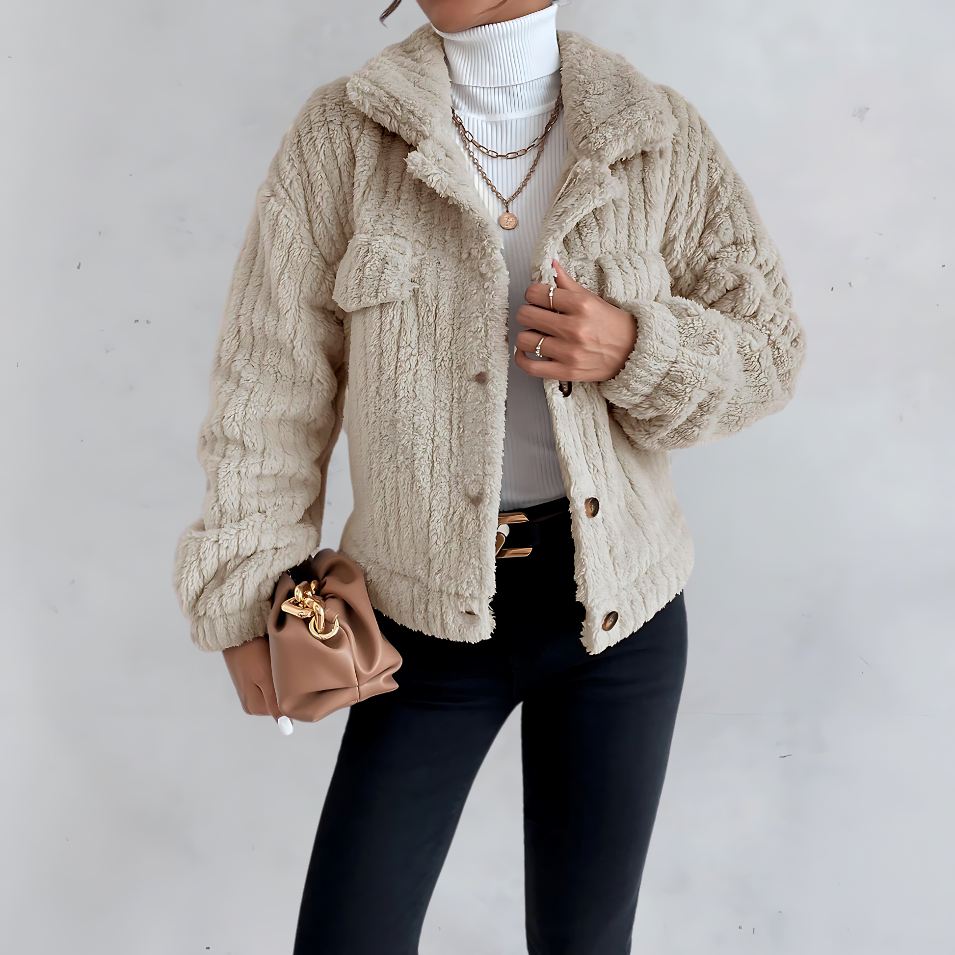 R&B | Teddyjacke Weich und Gemütlich Perfekt für Wintertage