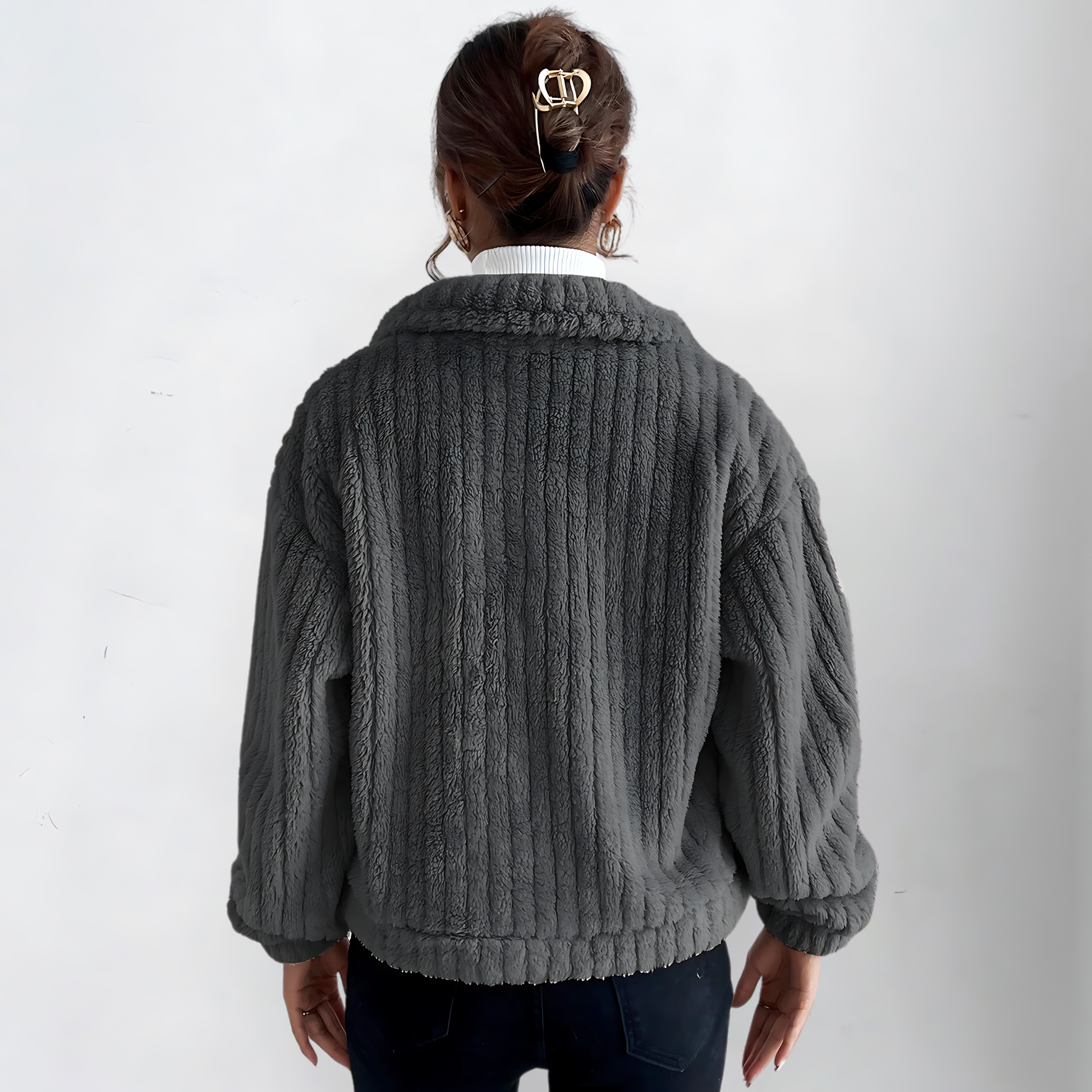 R&B | Teddyjacke Weich und Gemütlich Perfekt für Wintertage