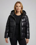 Glänzende Pufferjacke Damen | R&B