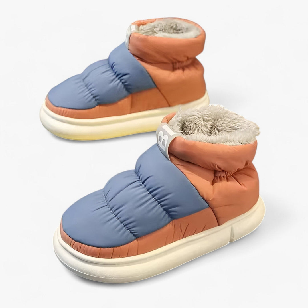 Puffer Schuhe - Slip-On - Fleece gefüttert - Schneestiefel - Winterschuhe R&B