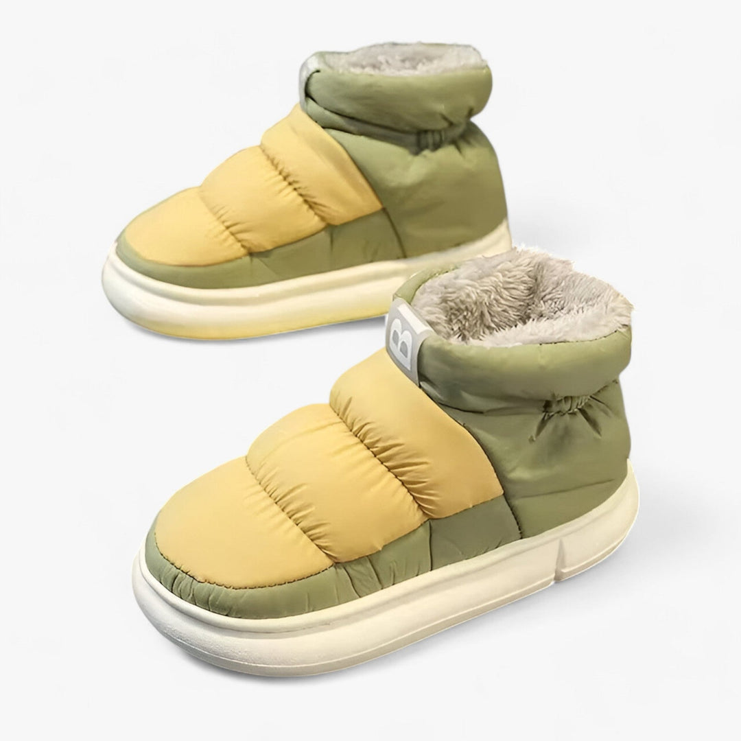 Puffer Schuhe - Slip-On - Fleece gefüttert - Schneestiefel - Winterschuhe R&B