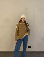 R&B | Pullover mit Kontrastnähten